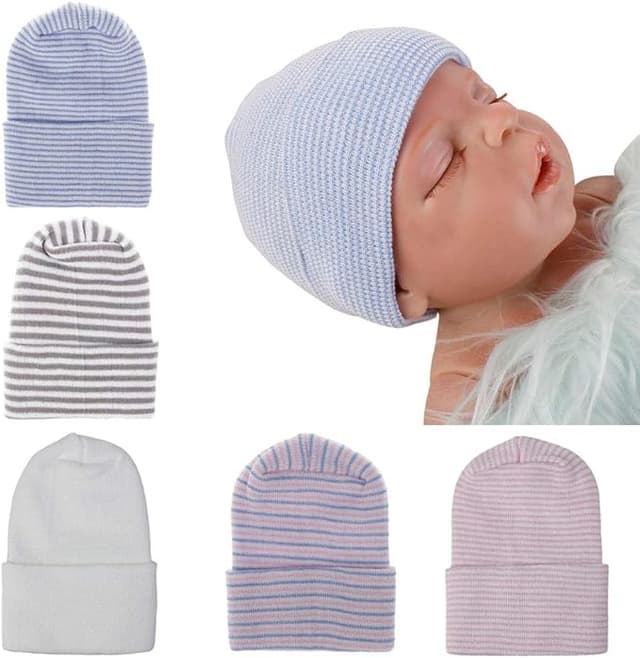 Newborn Hospital Hats Baby Bow Beanie