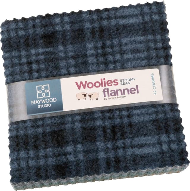 Flannel Charm Packs for Quilting Stormy Seas