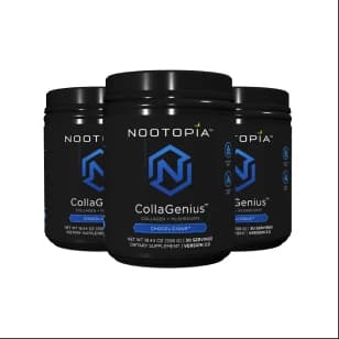 COLLAGENIUS 2.0 Chocolicious (558 g) - 3 Jars - One Time Supply